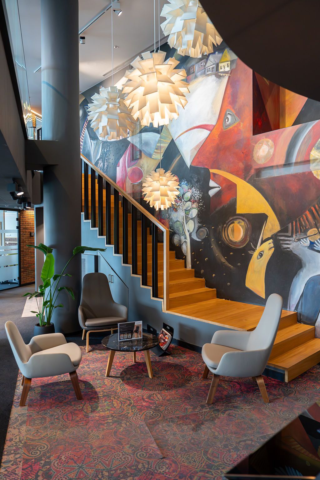 Strefa lounge na przerwy kawowe i networking — Zebra Tower, Mokotowska 1